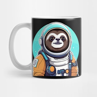 Sloth Astronaut Illustration Mug